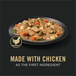 Purina Pro Plan Savor Adult Chicken & Vegetables Entree Slices in Gravy Canned Dog Food, 13-oz can, case of 12 slide 2 of 9