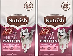 Rachael Ray Nutrish High Protein Beef, Potato & Peas Recipe with Venison & Lamb Dry Dog Food, 46-lb bundle
