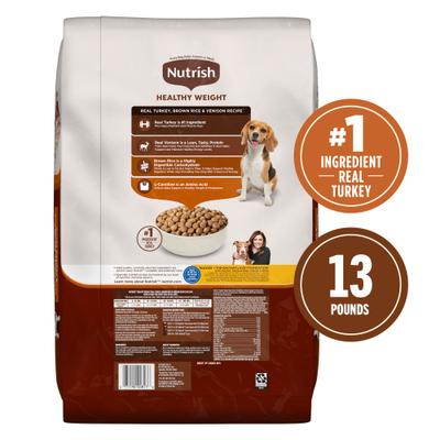 Show full view: Nutrish Healthy Weight Real Turkey, Brown Rice & Venison Recipe Dry Dog Food, 13-lb bag (Rachael Ray) slide 3 of 13