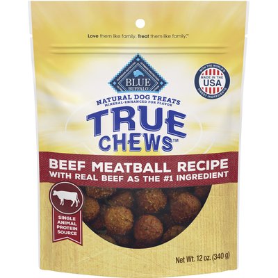 Blue Buffalo Blue Buffalo True Chews Beef Meatball Recipe Natural Dog Treats, 12-oz bag