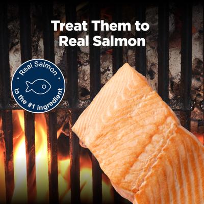 Show full view: Blue Buffalo Nudges Grillers Natural Salmon Soft Chewy Dog Treats, 16-oz bag slide 4 of 11