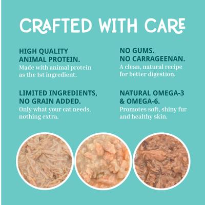 Show full view: Love, Nala Single Protein Flaked Variety Pack in Broth Adult Wet Cat Food, 2.8-oz can, case of 12 slide 5 of 8