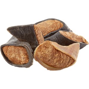 Bones & Chews Made in USA  Chicken & Rice Flavored Filled Beef Hooves Dog Treats, 5 count