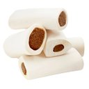 Bones & Chews Made in USA Cheese & Bacon Flavored Filled Bone Dog Treats, 5 count