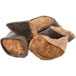 Bones & Chews Made in USA Cheese & Bacon Flavored Filled Beef Hooves Dog Treats, 5 count