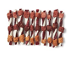 Bones & Chews Rawhide Triple Flavor Kabobs Dog Treats, 10 count