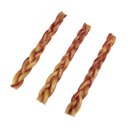 Bones & Chews Made in USA 12" Braided Bully Stick Dog Treat, 3 count