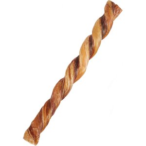 Bones & Chews Made in USA 12" Twisted Bully Stick Dog Treat, 1 count