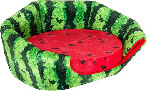 Show full view: YML Watermelon Cat & Dog Bed, Green & Red, Small slide 5 of 10