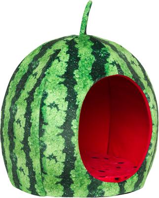 Show full view: YML Watermelon Cat & Dog Bed, Green & Red, Small slide 2 of 10