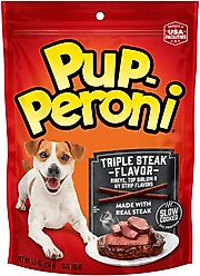 Pup-Peroni Triple Steak Flavor Dog Treats, 5.6-oz bag
