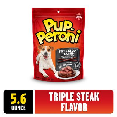 Show full view: Pup-Peroni Triple Steak Flavor Dog Treats, 5.6-oz bag slide 3 of 11