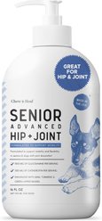 Chew + Heal High-Potency Advanced Mobility Support Bacon Flavored Liquid Supplement for Senior Dogs, 16-fl oz bottle