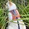 Show in main carousel: Travel Cat The Pathfinder Reflective Cat Harness with GPS Tracker Pocket, Orange Sunset, Small: 14 to 16-in chest slide 8 of 10