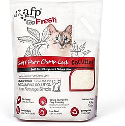 allforpaws Swiftpurr Clump-Lock Natural Unscented Litter Clumping Cassava Grain Cat Litter, 4.5-kg bag