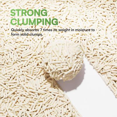 Show full view: allforpaws Purr-Blend Super Odor Lock Unscented Clumping Tofu Cat Litter, 2.25-kg box, case of 2 slide 7 of 9