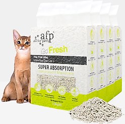 allforpaws 5-in-1 Unscented Clumping Tofu Cat Litter, 2.8-kg bag, case of 4 slide 1 of 9