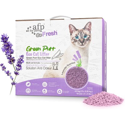 allforpaws allforpaws Green Purr Eco Scented Clumping Tofu Cat Litter, 2.25-kg box, case of 2