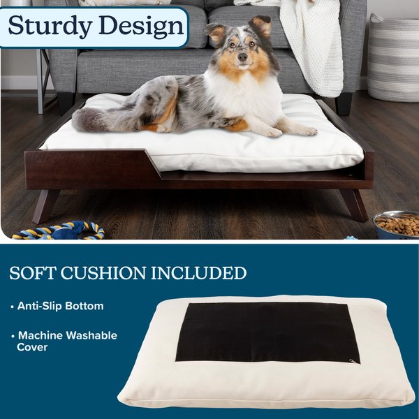 Show full view: Pet Adobe Elevated Dog Bed, Large, Dark Brown slide 4 of 8