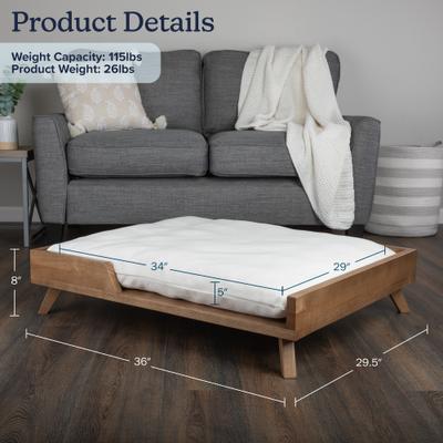 Show full view: Pet Adobe Elevated Dog Bed, Large, Natural slide 5 of 8