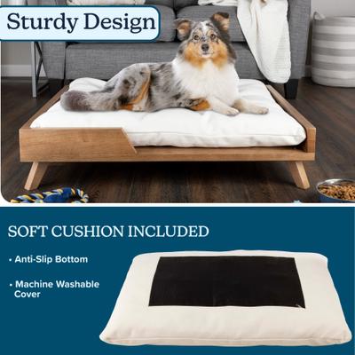 Show full view: Pet Adobe Elevated Dog Bed, Large, Natural slide 4 of 8