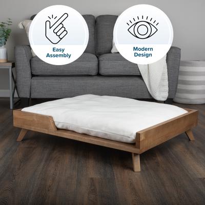 Show full view: Pet Adobe Elevated Dog Bed, Large, Natural slide 3 of 8