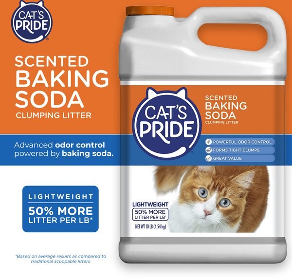 Cat's Pride Baking Soda Lightweight Scented Clumping Clay Cat Litter, 10-lb jug