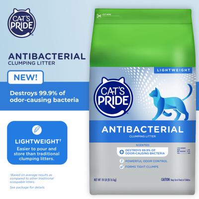 Show full view: Cat's Pride Antibacterial Lightweight Clumping Cat Litter, 18-lb bag slide 3 of 10