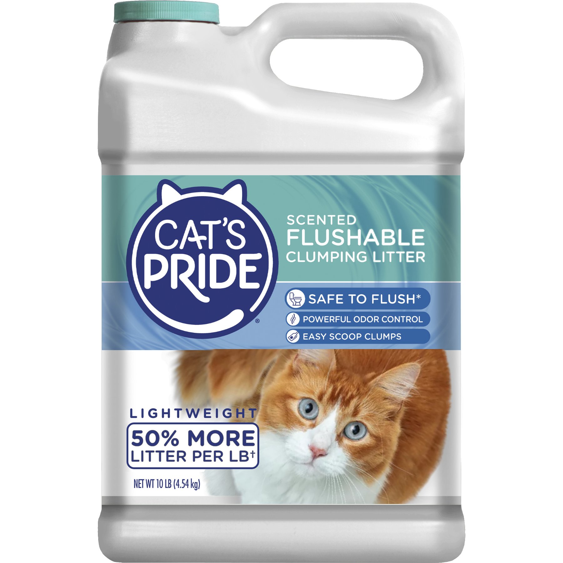 Cat's Pride Flushable Lightweight Scented Clumping Clay Cat Litter, 10-lb jug