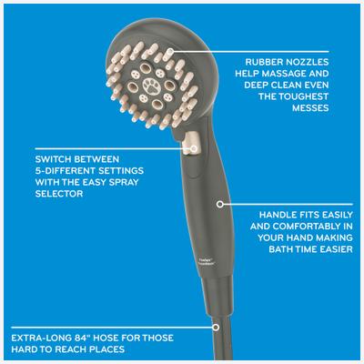 Show full view: PawSpa SuperWash Dog & Cat Pet Washing Kit, Gray/Tan slide 3 of 11