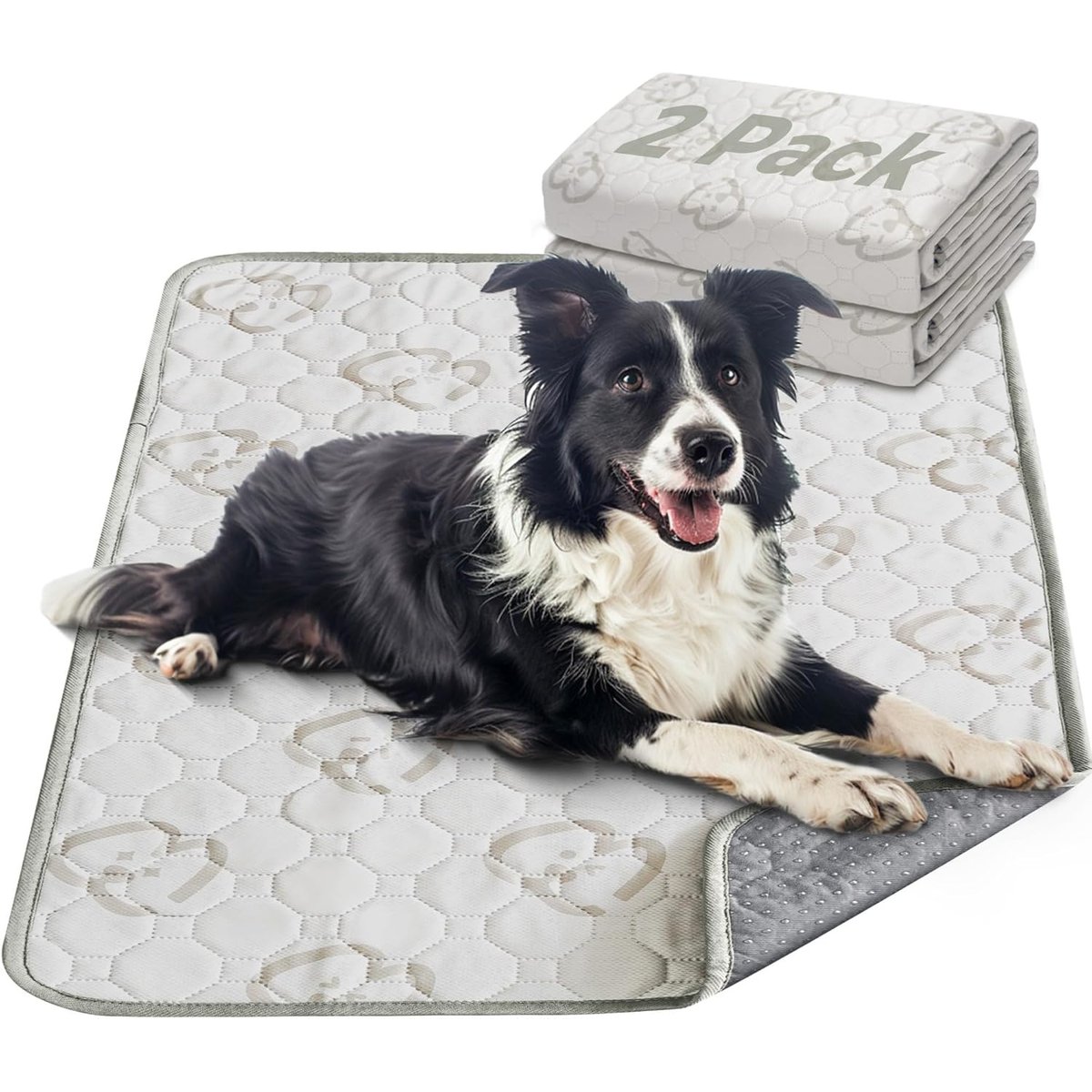 FXW Washable Dog Pee Pads, Khaki, Square: 35 x 35-in, 2 count