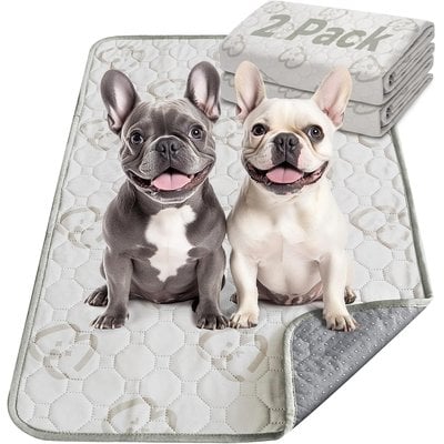 FXW FXW Washable Dog Pee Pads, Khaki, Rectangle: 29 x 18-in, 2 count