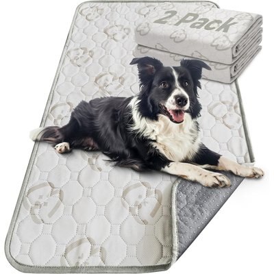 FXW FXW Washable Dog Pee Pads, Khaki, Rectangle: 70 x 30-in, 2 count