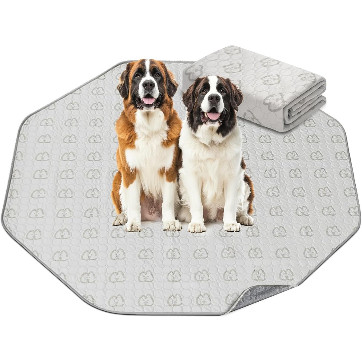 FXW Washable Dog Pee Pads, Khaki, Octagon: 83 x 83-in, 1 count