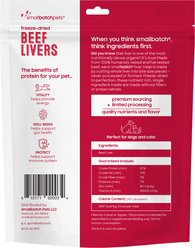 Smallbatch Pets Freeze-Dried Beef Livers Dog Treat, 4-oz bag slide 2 of 6