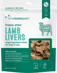 Smallbatch Pets Freeze-Dried Lamb Livers Dog Treat, 4-oz bag