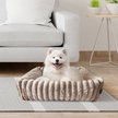 Show in main carousel: Elle Decor Square Cuddler Plush Dog Bed, Beige slide 5 of 7