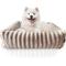 Show in main carousel: Elle Decor Square Cuddler Plush Dog Bed, Beige slide 2 of 7