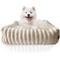 Show in main carousel: Elle Decor Square Cuddler Plush Dog Bed, Ivory slide 2 of 7