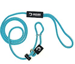 Mad Dog Products Easy Leader Slip Lead Dog Leash, Aqua, 6-ft, 1/4-in