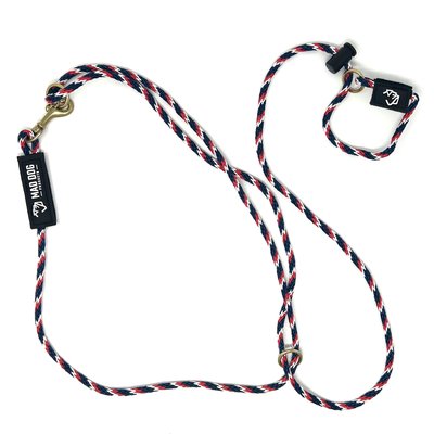 Mad Dog Products Mad Dog Products Slip Lead Dog Leash, Red/White/Blue, 10 ft-1/4 in