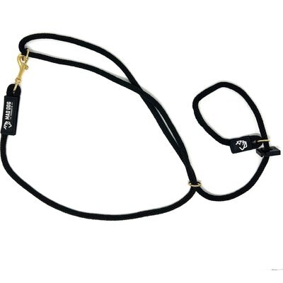 Mad Dog Products Mad Dog Products Slip Lead Dog Leash, Black, 10 ft-3/8 in