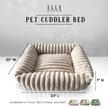 Show in main carousel: Elle Decor Square Cuddler Plush Dog Bed, Beige slide 6 of 7