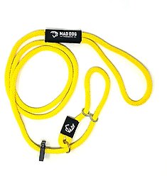 Mad Dog Products Easy Leader Slip Lead Dog Leash, Yellow, 6-ft, 3/8-in