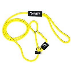 Mad Dog Products Easy Leader Slip Lead Dog Leash, Yellow, 6-ft, 1/4-in