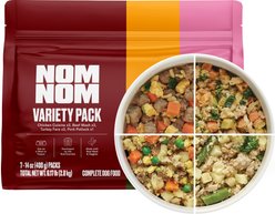 Nom Nom Freshly-Made Frozen Variety Pack Dog Food, 14-oz pouch, case of 7
