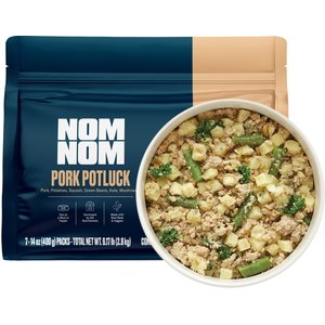 Nom Nom Freshly-Made Frozen Grain-Free Pork Potluck Dog Food, 14-oz pouch, case of 7