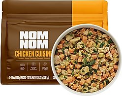 Nom Nom Freshly-Made Frozen Grain-Free Chicken Cuisine Dog Food, 14-oz pouch, case of 7