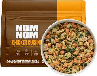 Nom Nom Freshly-Made Frozen Grain-Free Chicken Cuisine Dog Food, 14-oz pouch, case of 7