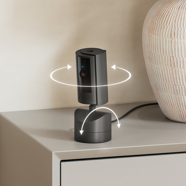 Show full view: Ring Pan-Tilt Indoor WiFi Pet Camera, Black slide 3 of 9